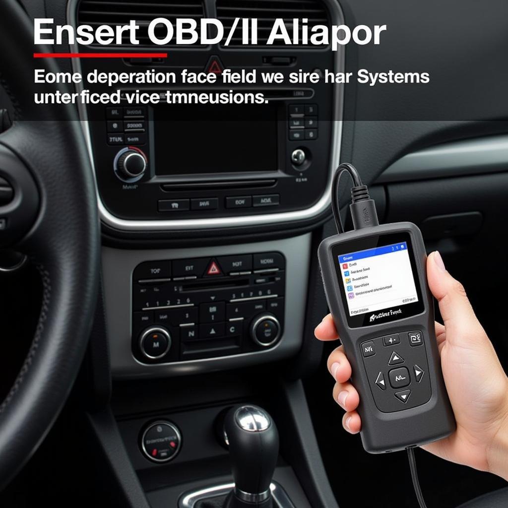 Autel Autolink OBD2 EOBD Scanner Connected to a Car