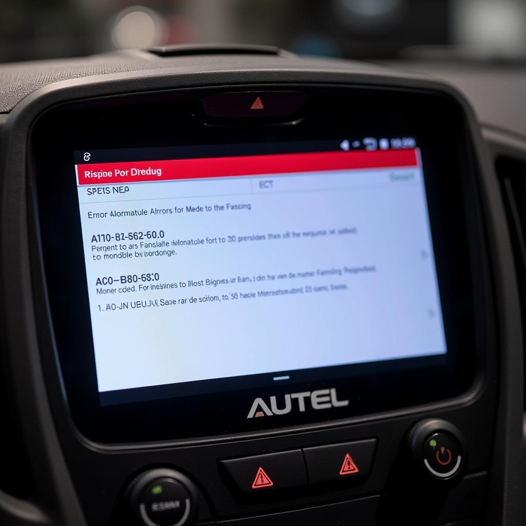 Autel Scanner Showing Benz Coding Error