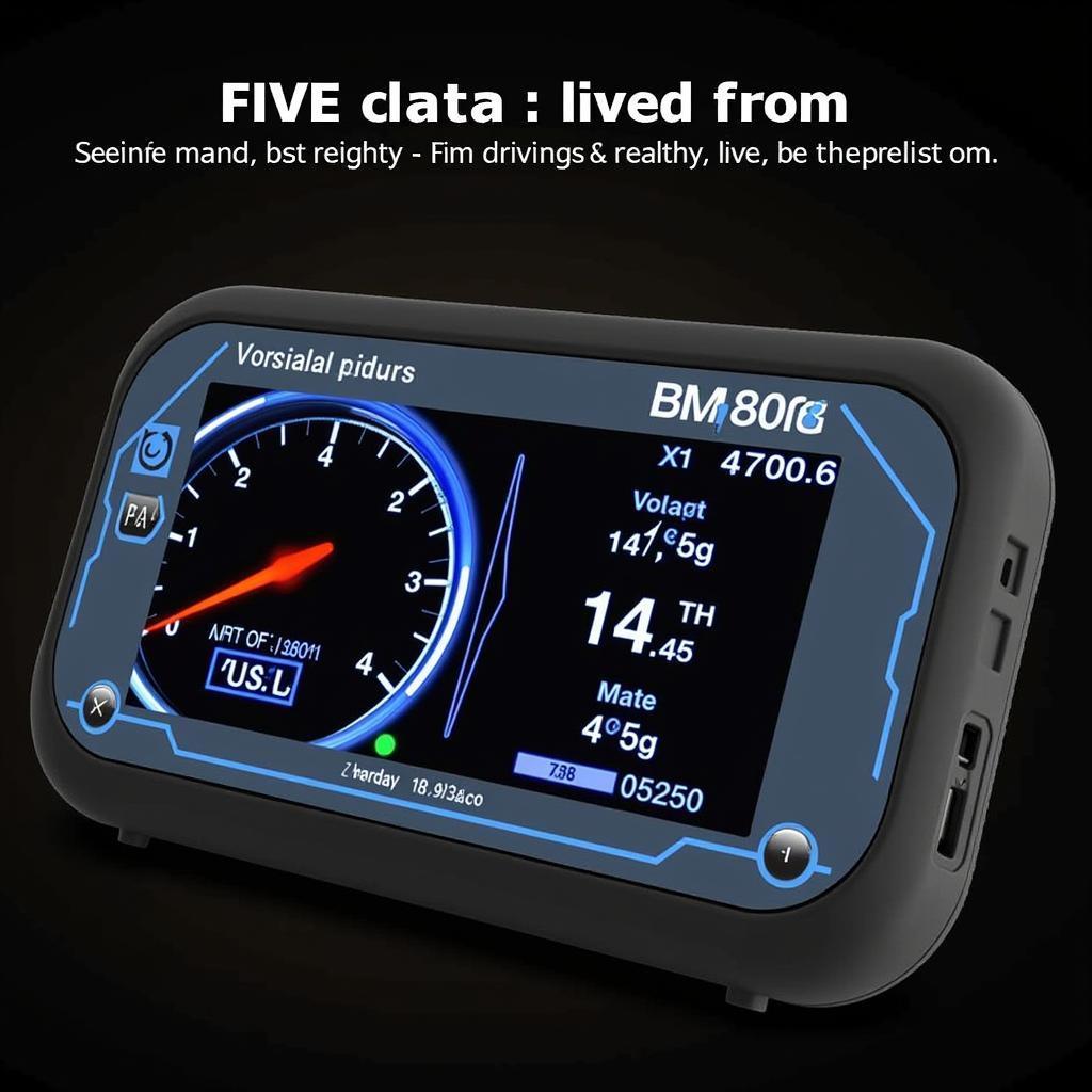 Autel MaxiSYS BMS808 displaying diagnostic data on its screen