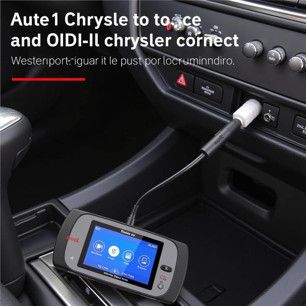 Autel Chrysler 16 Connecting to a Chrysler Vehicle