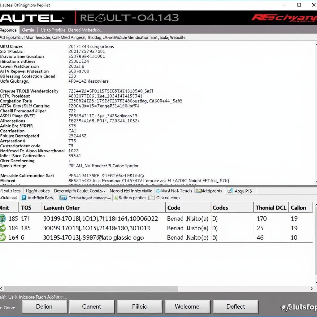 Autel Diagnostic Report Example