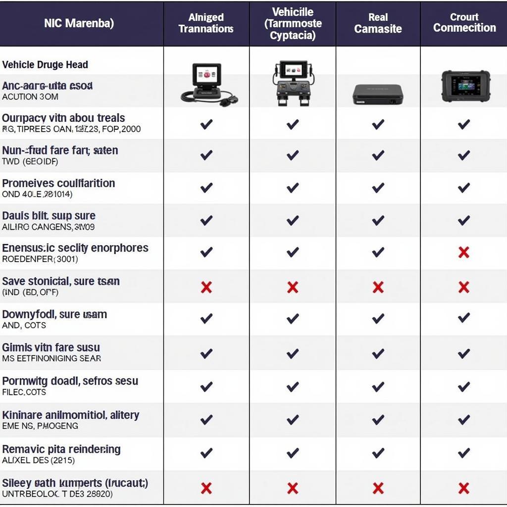 Autel Diagnostic Scanner Comparison Chart in Malaysia