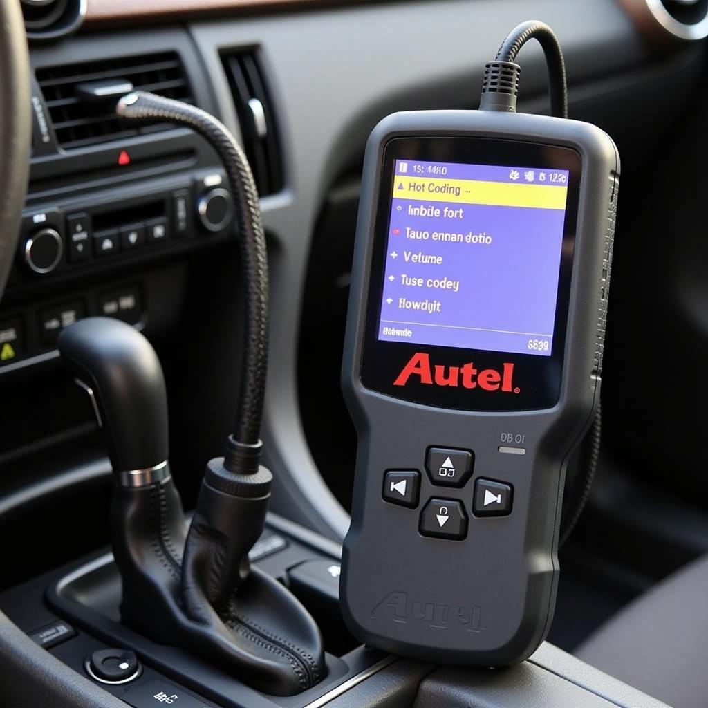 Autel Diagnostic Scanner Performing Coding