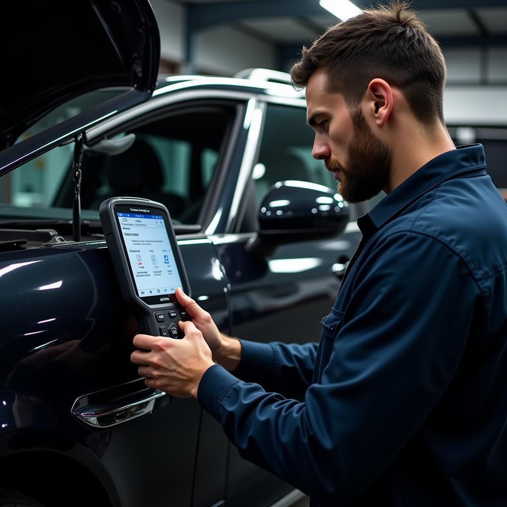 Autel Diagnostic Tools in an Irish Workshop