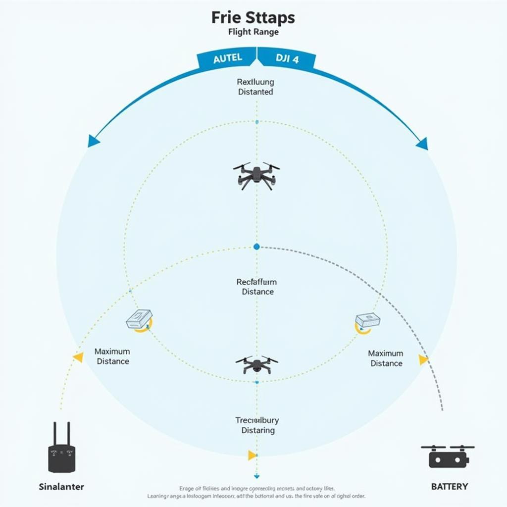 Autel and DJI 4 Drone Flight Range Comparison