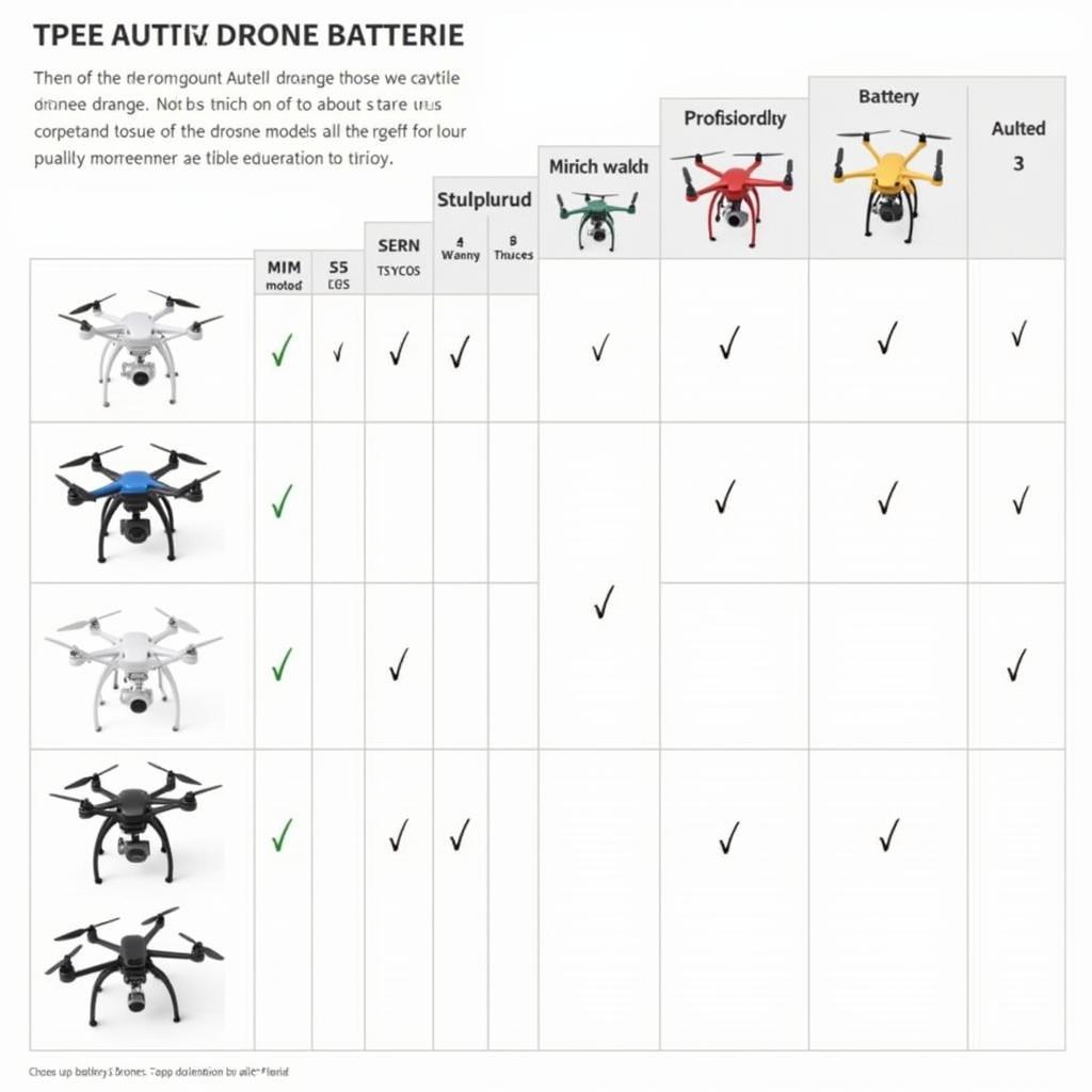 Autel Drone Battery Compatibility Chart