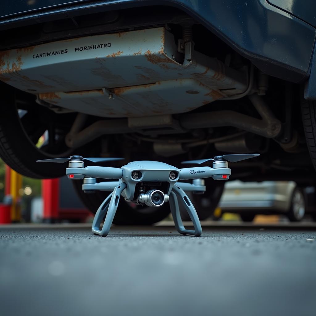 Autel Drone Inspecting Car Undercarriage