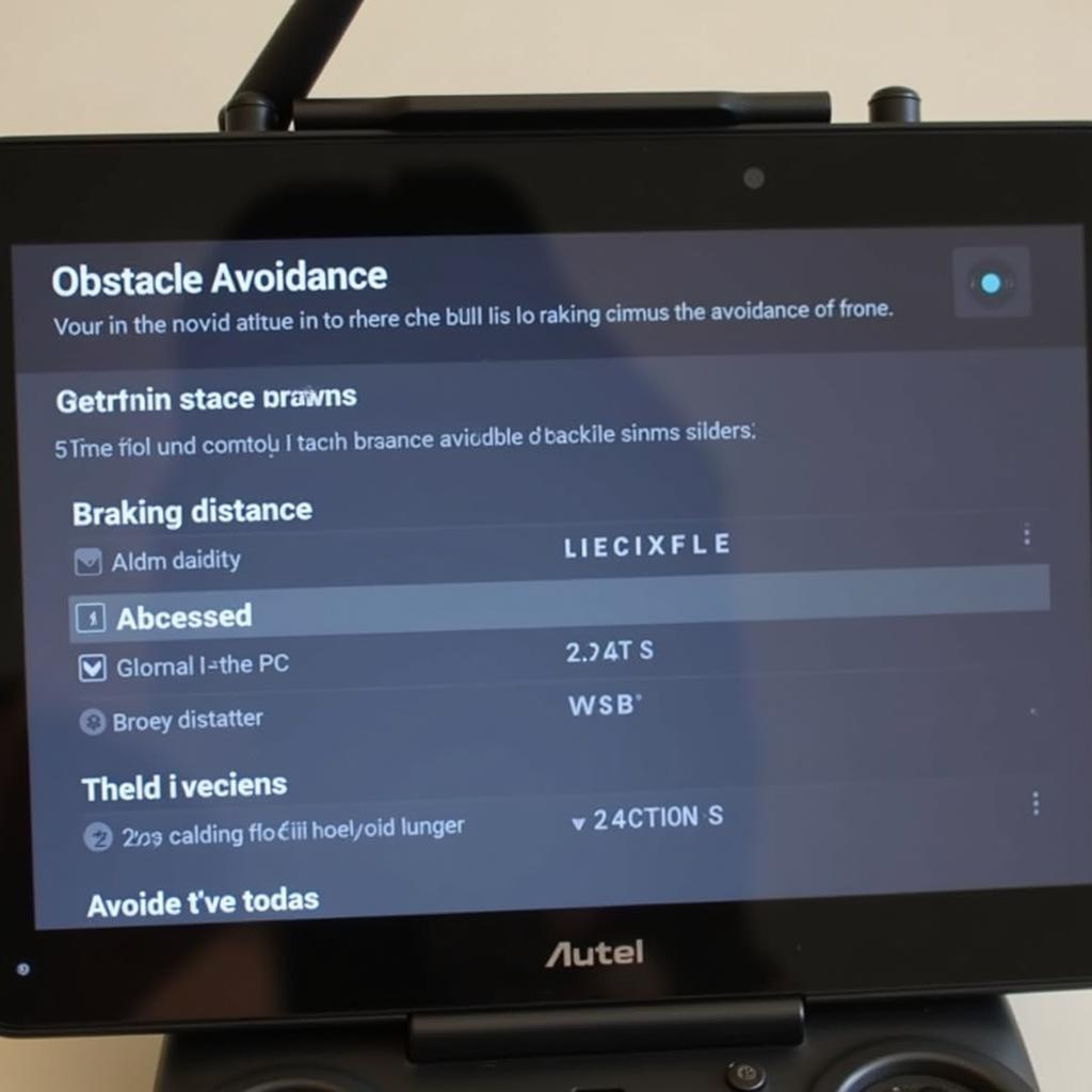 Autel Drone Obstacle Avoidance Settings