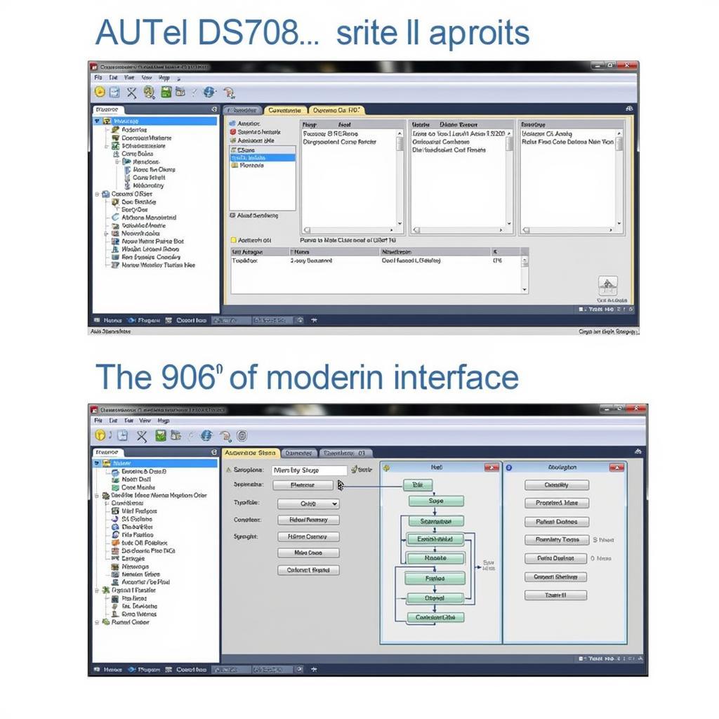 Autel DS708 and 906 Software Interface