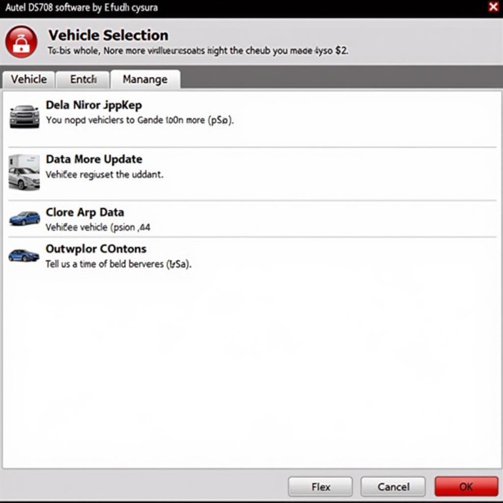 Autel DS708 Updated Software Screenshot