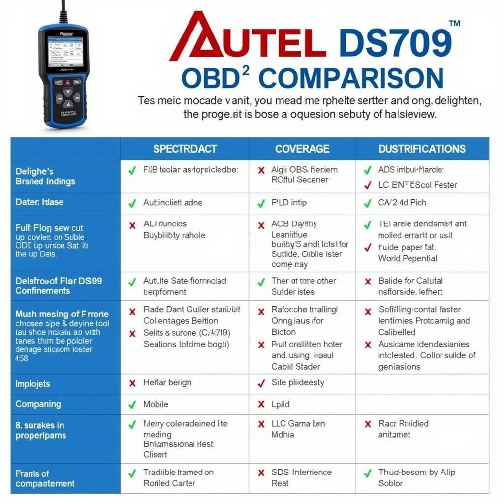 Autel DS709 Compared to Other OBD2 Scanners