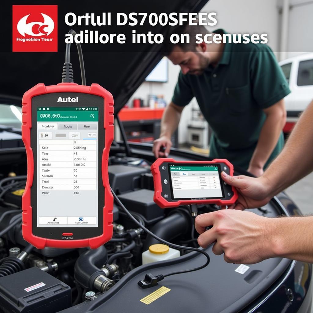 Autel DS709 OBD2 Scanner in Action