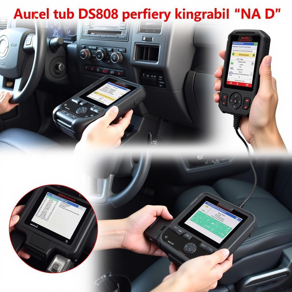 Autel DS808 and NA D Performing Diagnostics