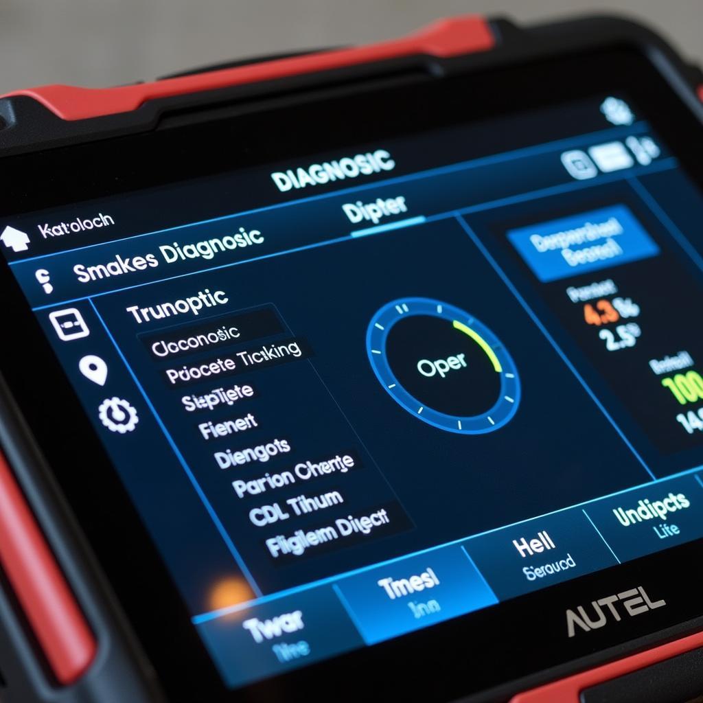 Autel DS808 Interface Display