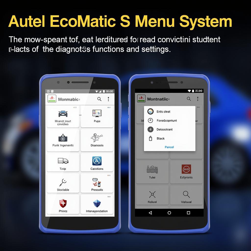 Navigating the Autel EcoMatic S Menu System