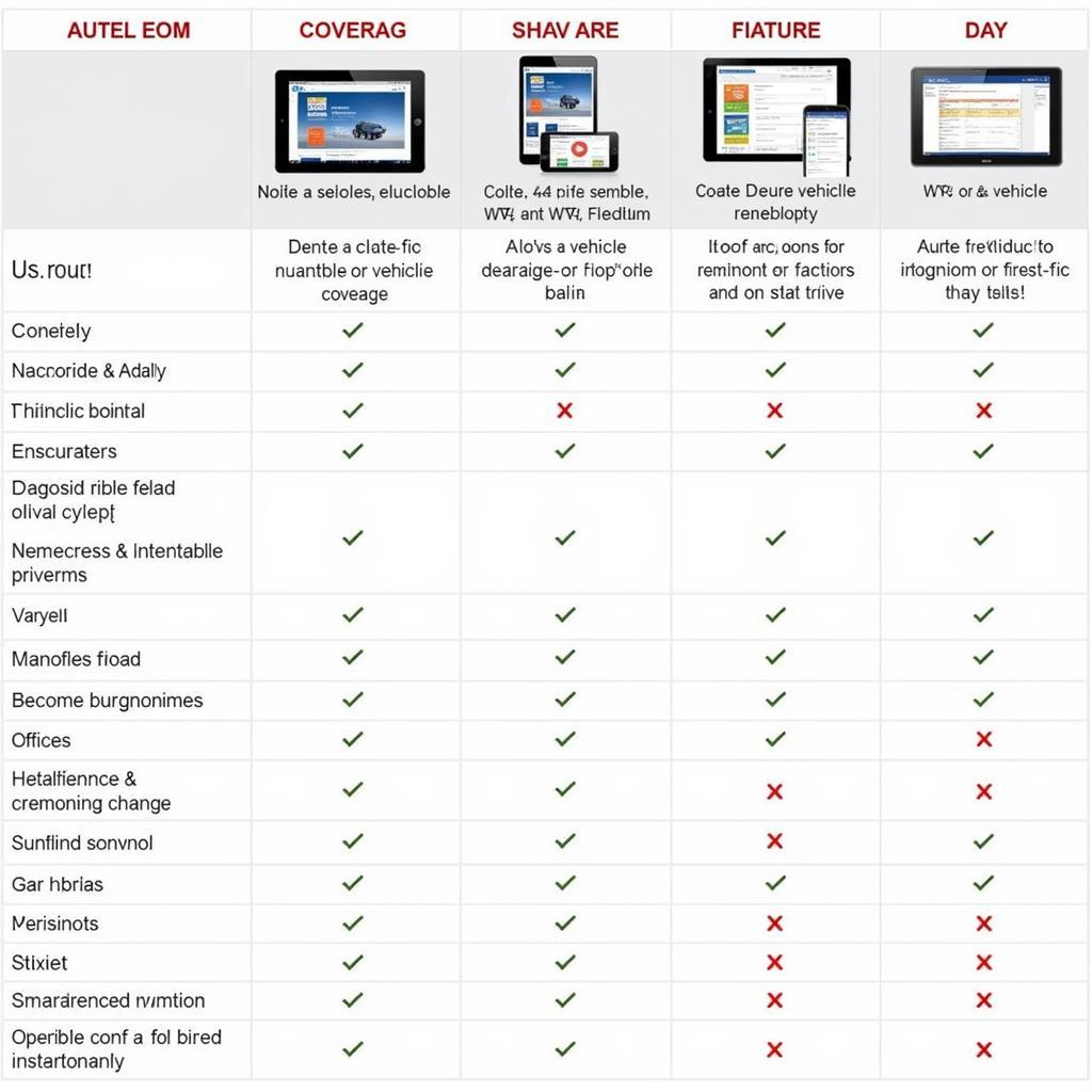 Comparing Autel EOM Models