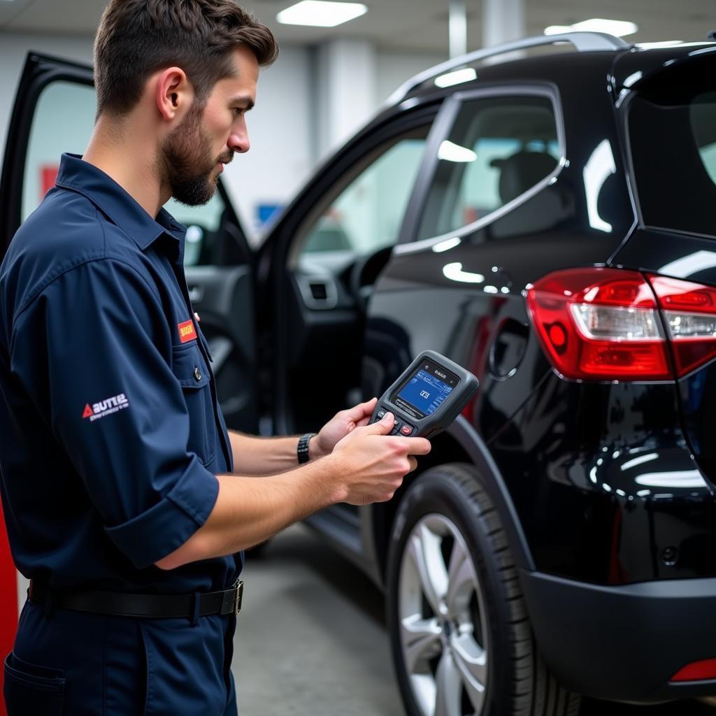 Autel EU908 Diagnosing a Car