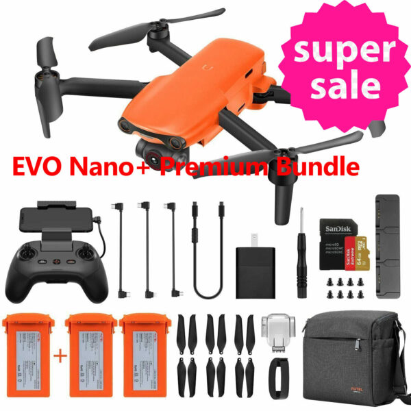 Autel EVO 2 PRO V3, EVO Lite Plus 6K, EVO Nano Plus Premium Bundle Camera Drone