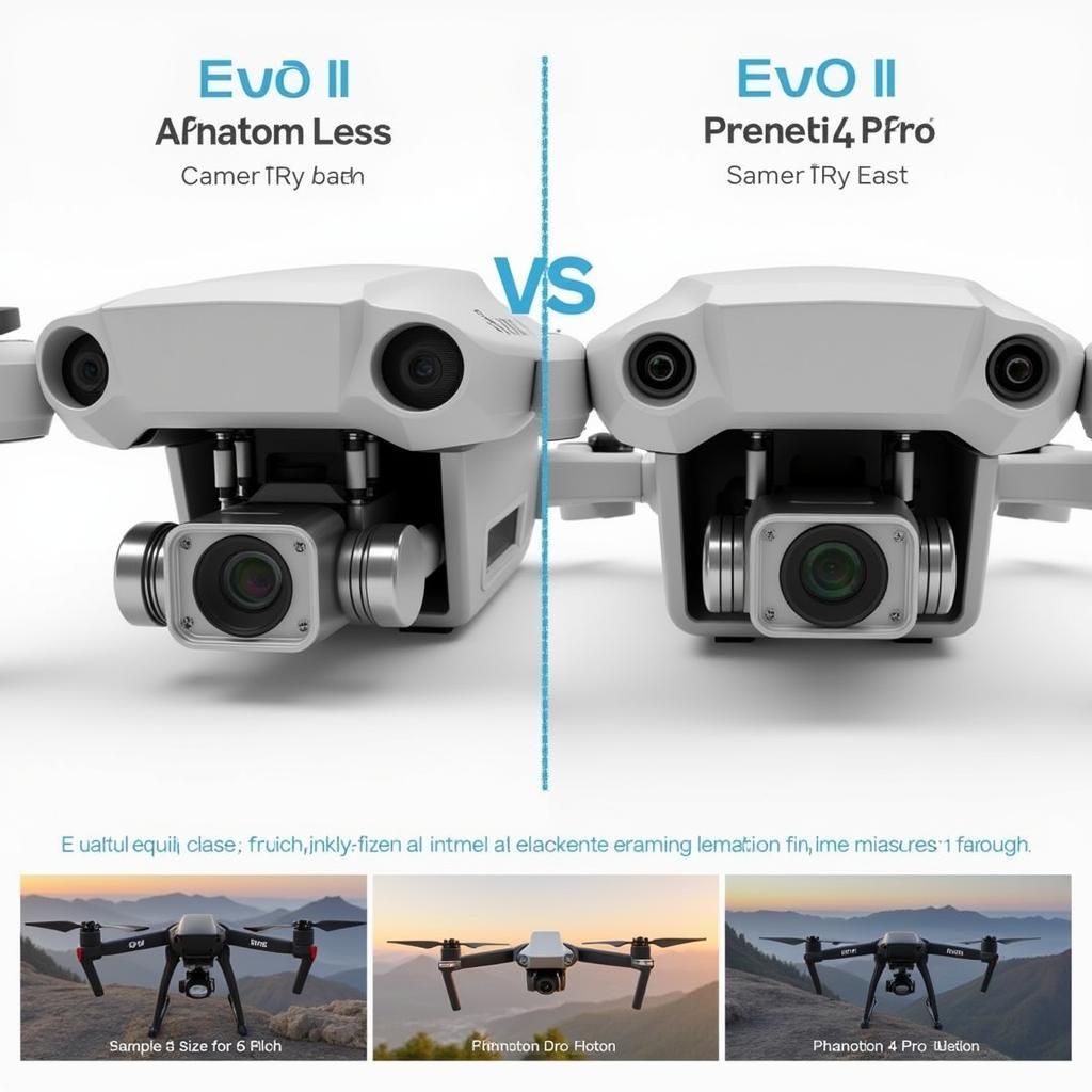 Autel Evo II and Phantom 4 Pro Camera Comparison