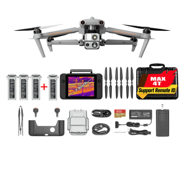 Autel EVO Max 4T Fly More Bundle Thermal Drone 8K HDR Laser Rangefinder 42 Mins