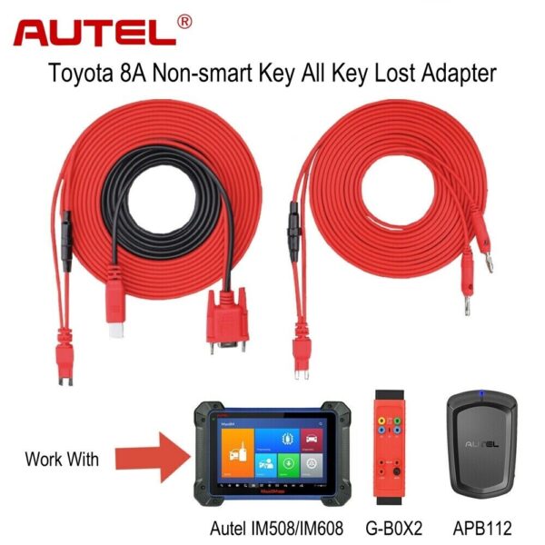 Autel For Toyota 8A AKL Cable Non-Smart K-ey Adapter For APB112 IM608 IM508