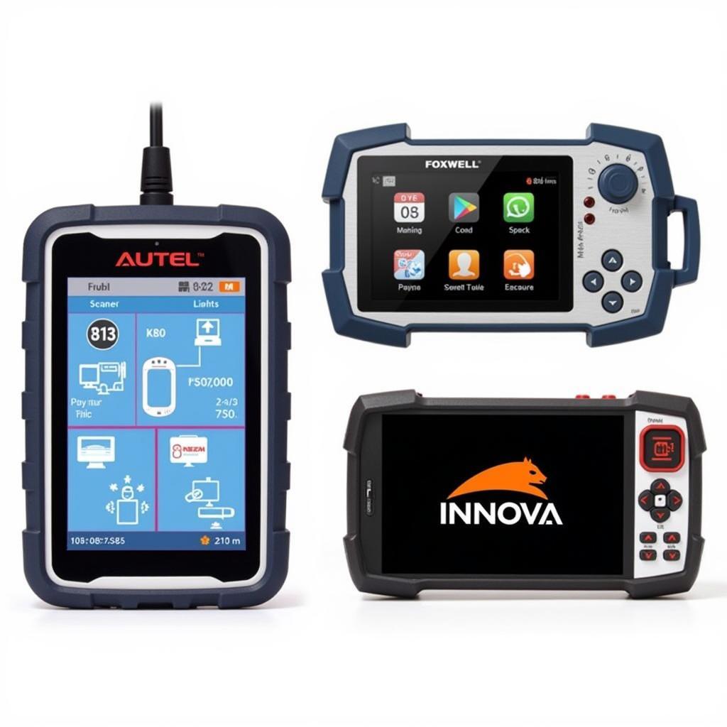 Autel, Foxwell, and Innova Scanners Side-by-Side