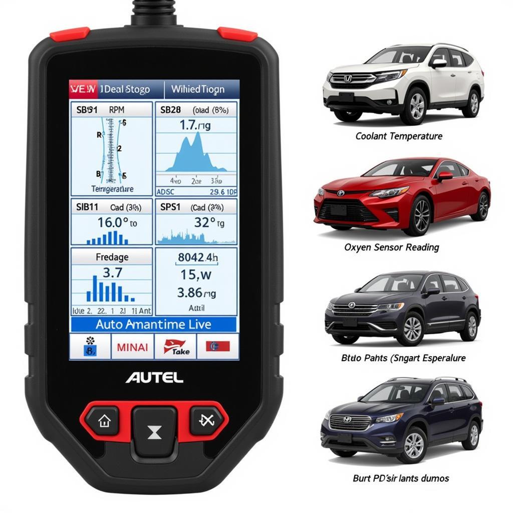 Autel MaxiSys Geniscan GS300 Displaying Live Data