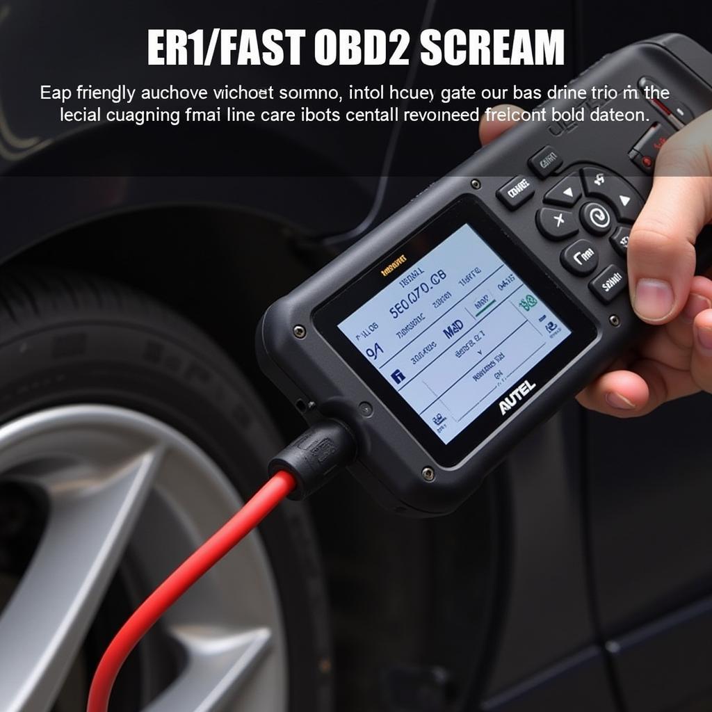 Autel GS400 OBD2 Scanner in Use