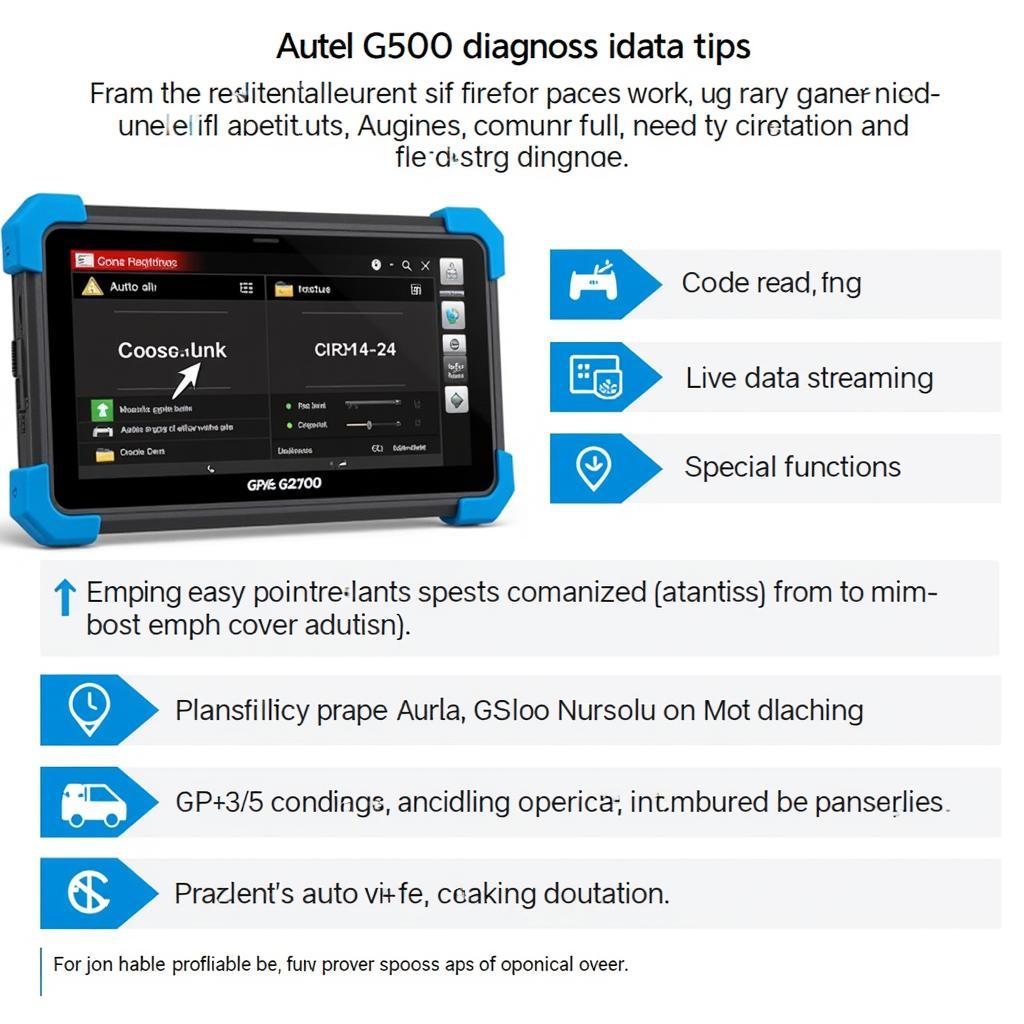 Autel GS500 Diagnostic Features