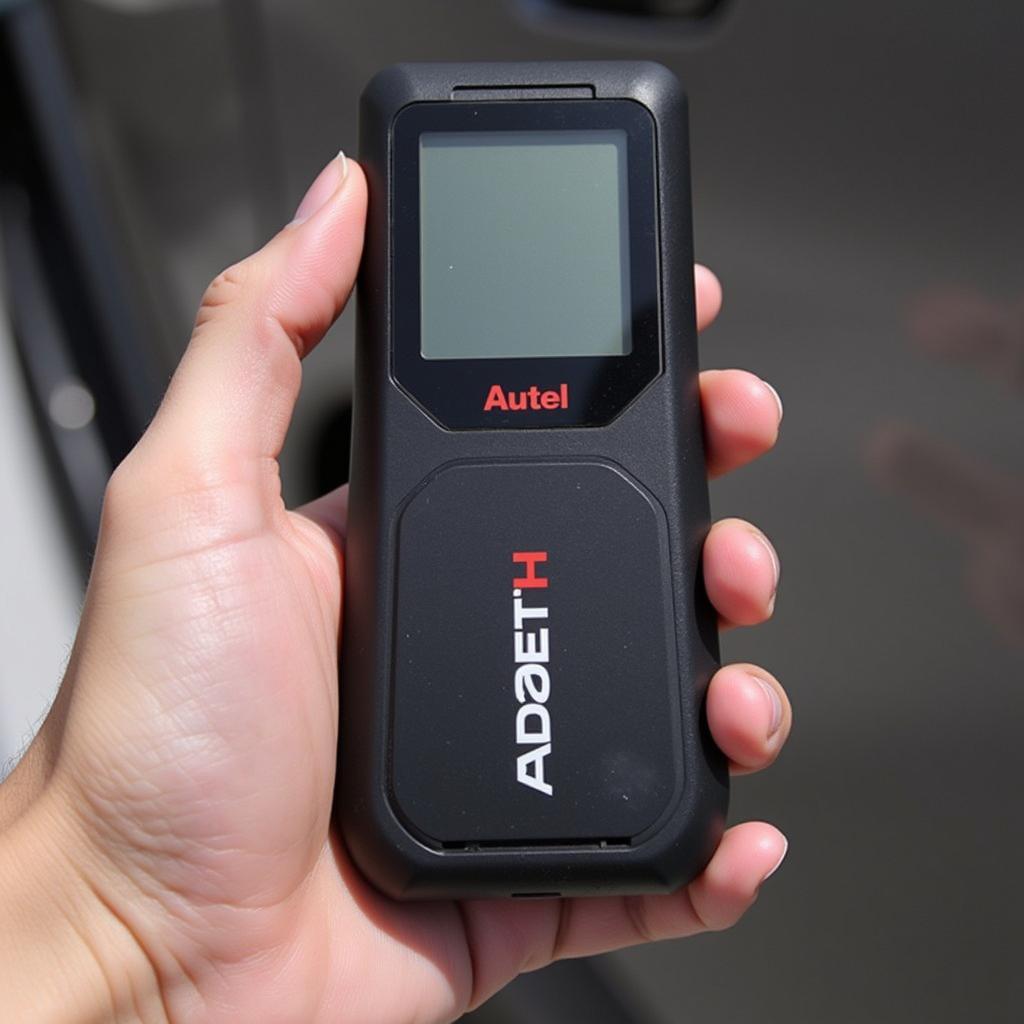 Autel HT200 Hyper Tough OBD2 CAN Bluetooth Scanner Held in Hand