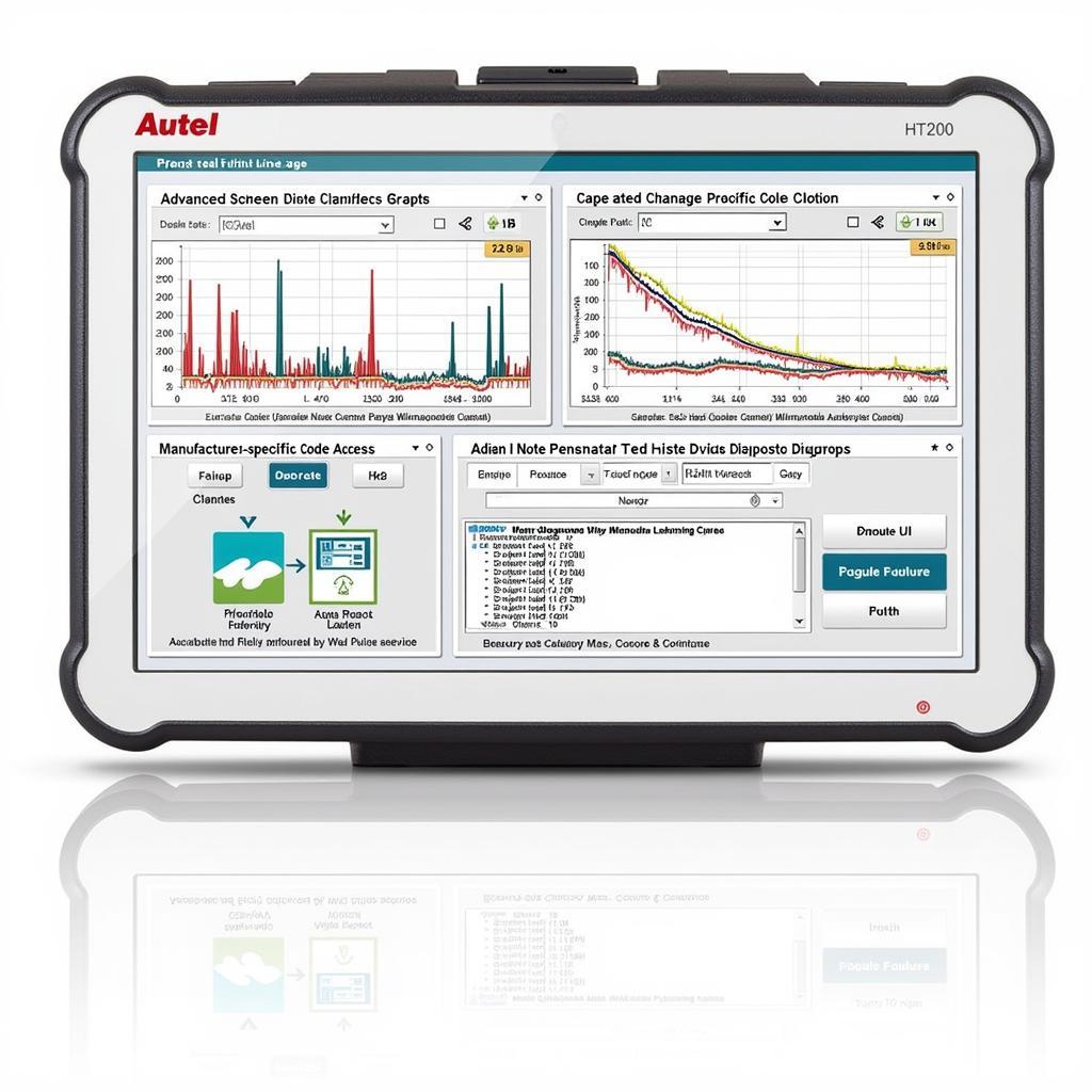 Autel HT200 OBD2 Scanner Advanced Features Screen