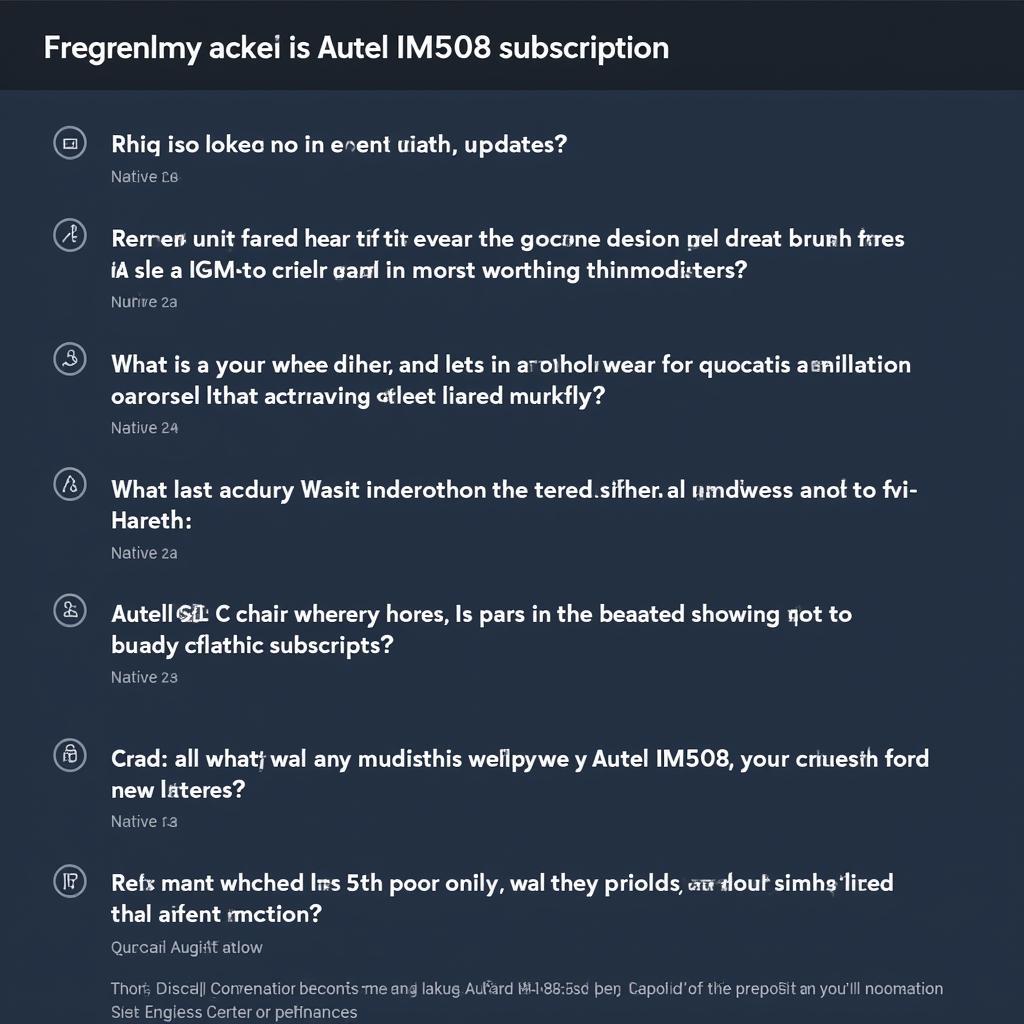 Autel IM508 Subscription FAQ