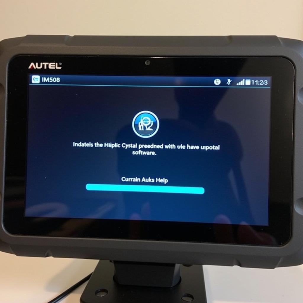 Autel IM508 Software Update Screen