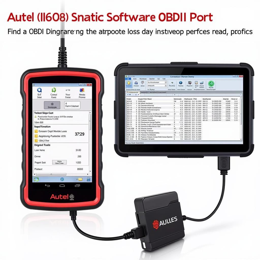 Autel IM608 performing diagnostics on a Mercedes vehicle