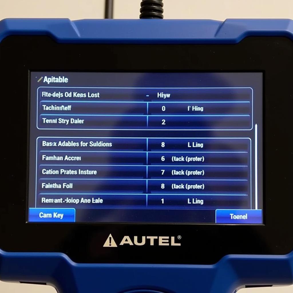 Autel IM980P Key Programming Menu