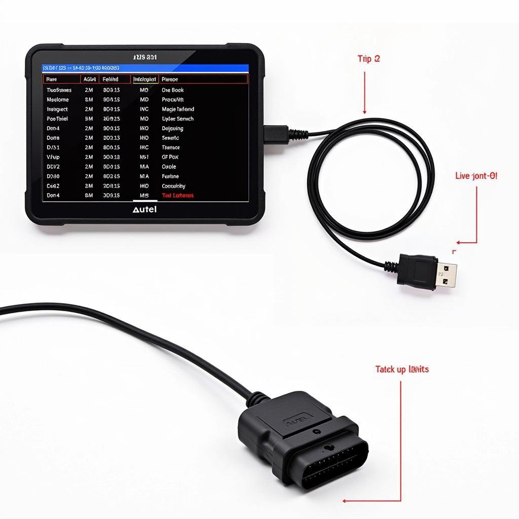 Autel J2534 Interface Connected to a Vehicle