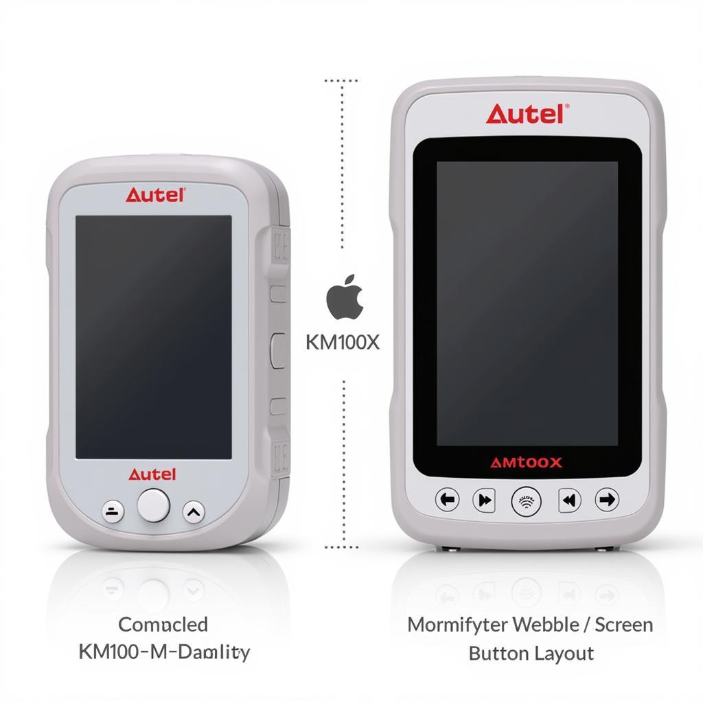 Autel KM100 and KM100X Side-by-Side