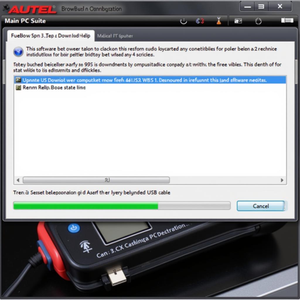 Autel Main PC Suite Software Update Process