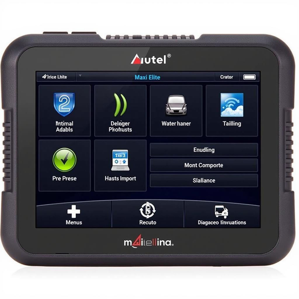 Autel Maxi Elite Interface Display