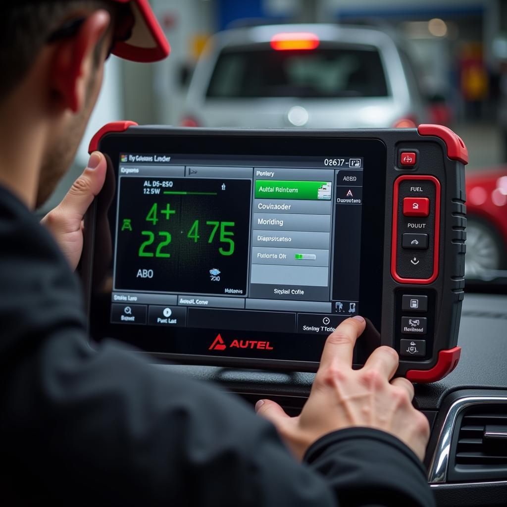 Autel Maxi Elite Performing Diagnostics