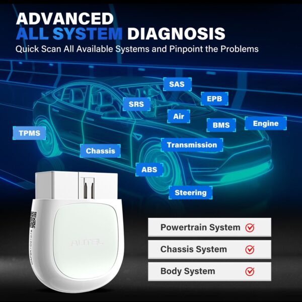 Autel MaxiAP AP200 Bluetooth OBD2 Scanner Full Systems Diagnose Code Reader UK - Image 4