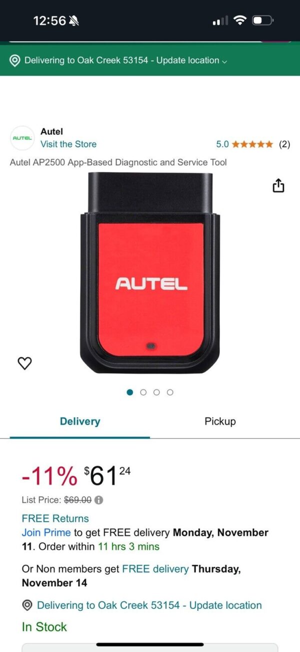 Autel MaxiAP AP2500 OBD2 Scanner for Android & iOS phones Better AP200 AP200H - Image 4