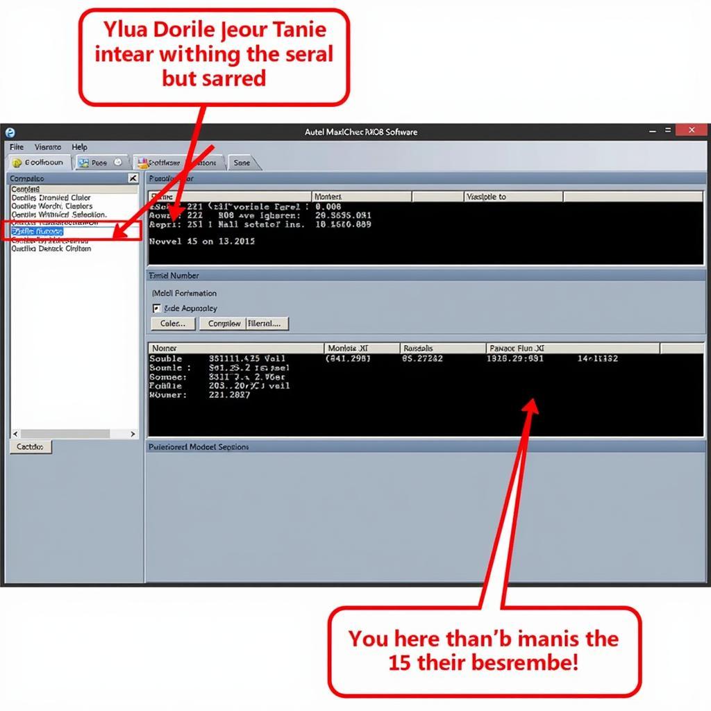 Autel MaxiCheck MX808 Serial Number within Software