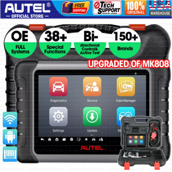 Autel MaxiCheck MX808S Full System Bidirectional Diagnostic Scanner same MK808S