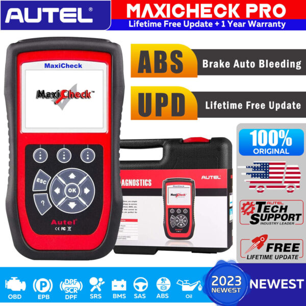 Autel MaxiCheck Pro Diagnostic Scan Tool ABS AutoBleed for ABS Brake Bleed