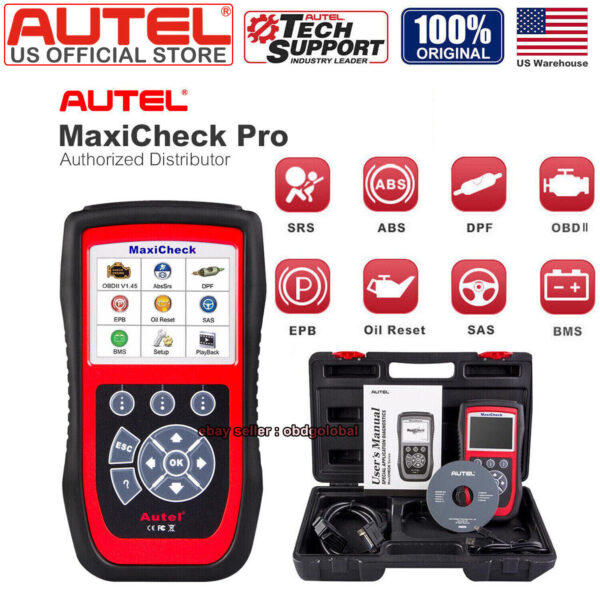 Autel MaxiCheck Pro for ABS Brake Auto Bleeding OBD2 Scan Diagnostic Tool