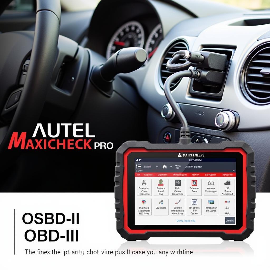 Autel MaxiCheck Pro Performing Diagnostics