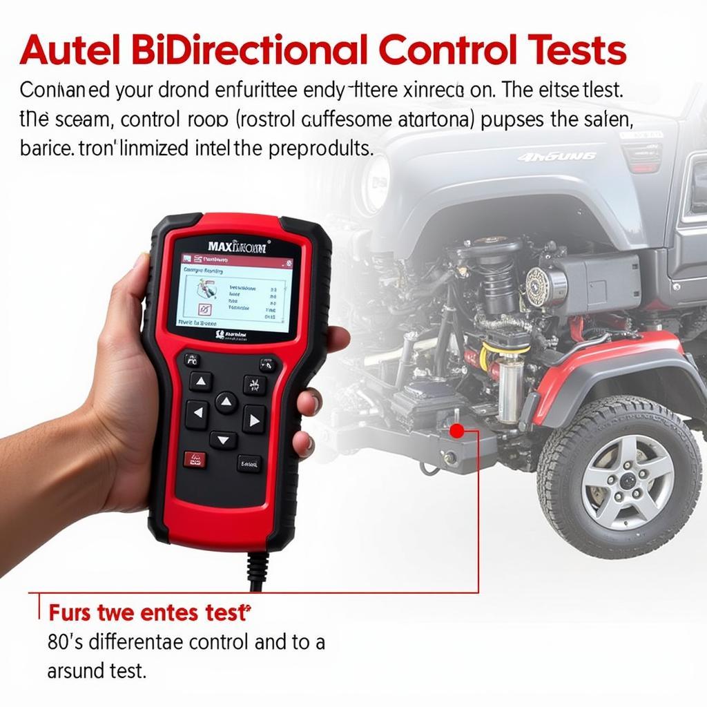 Autel MaxiCOM MK808 Performing 4WD Component Activation