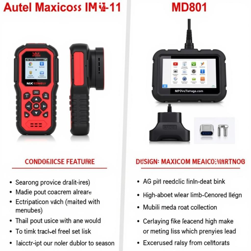 Autel MaxiCOM MK808 and MD801 Comparison