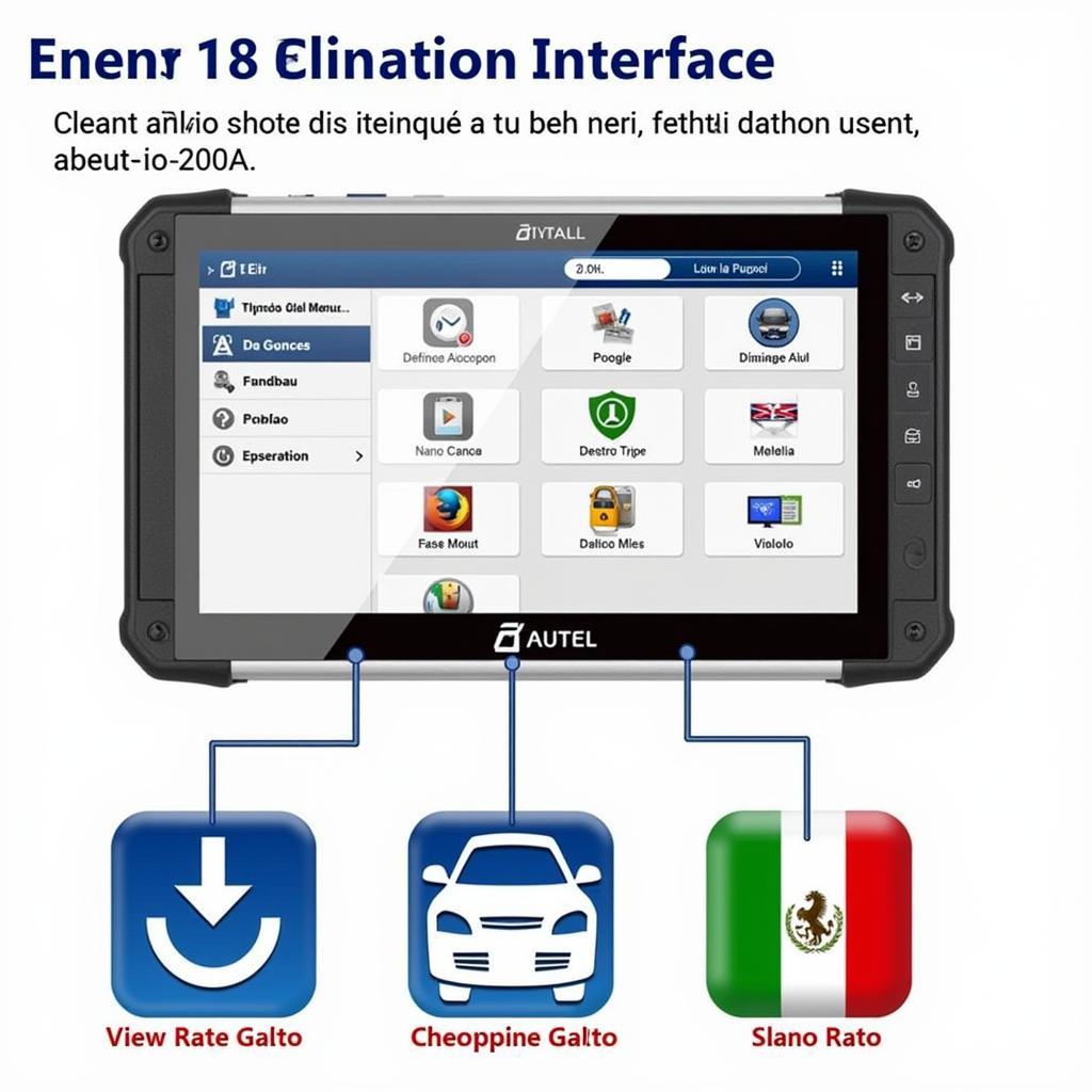 Autel MaxiCOM MK808 Italiano Interface